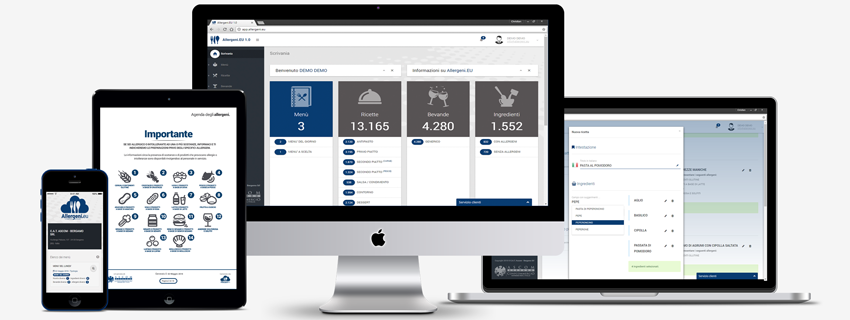 Allergeni.EU, l'innovativa soluzione in Cloud di Confcommercio per gestire menù e ricette sicure